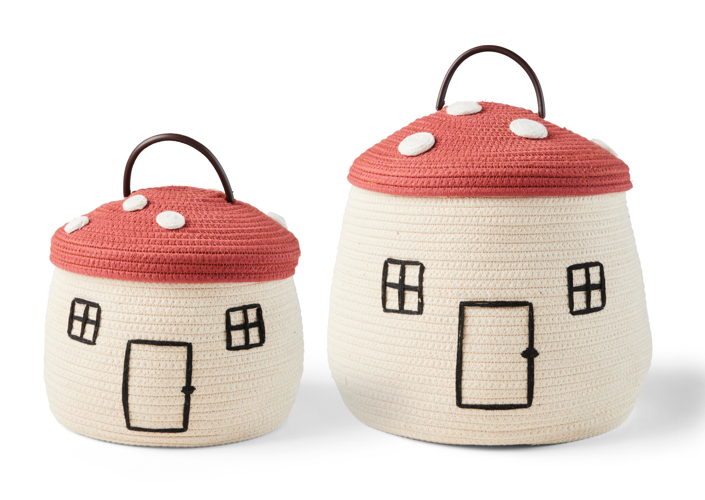 PAULUS S/2 STORAGE BASKETS H 35 cm - Ø 28 cm - Ø 34 cm / H 26 cm - Ø 25 cm - Ø 27 cm