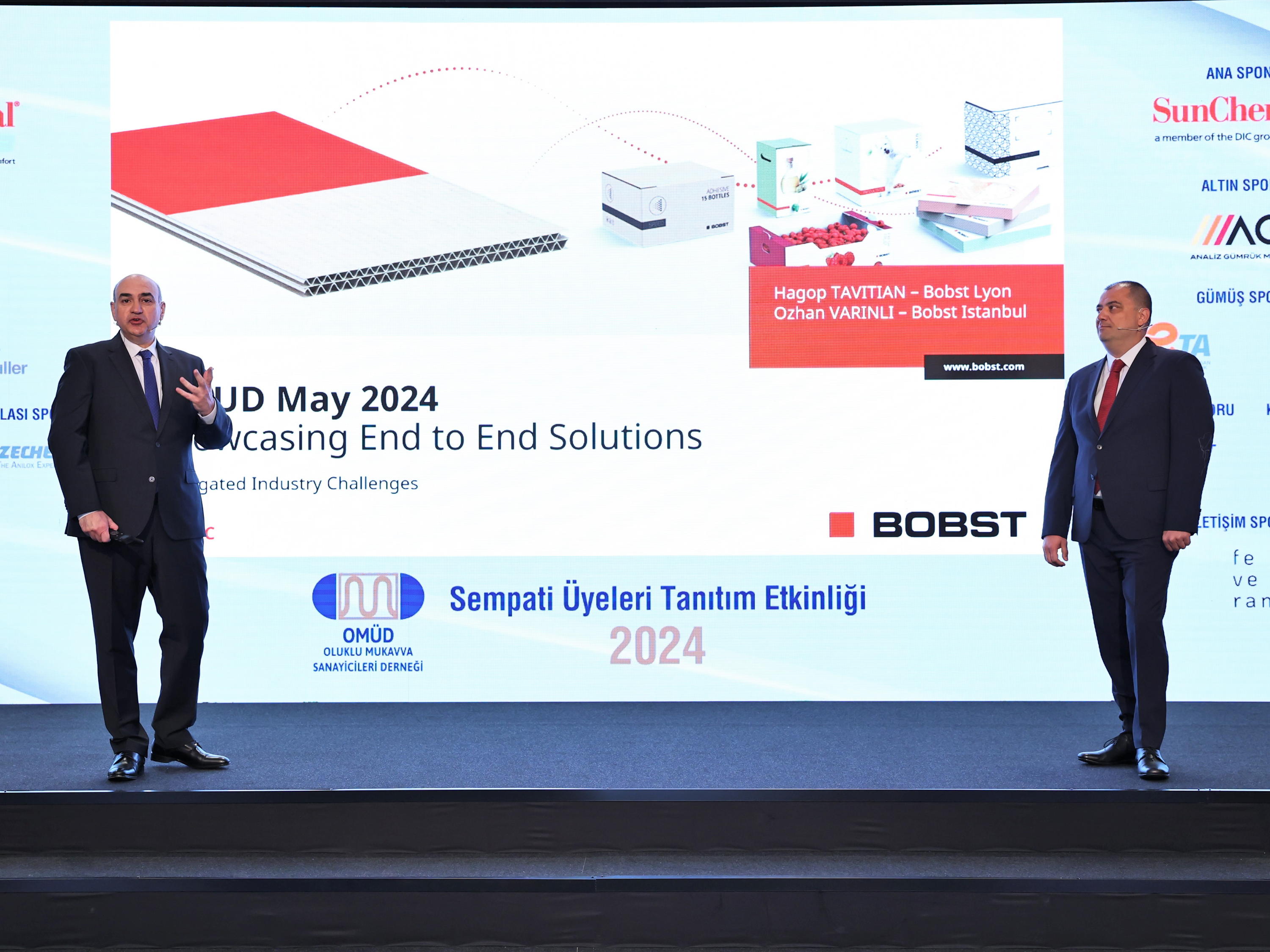BOBST, İstanbul'daki OMÜD Sempati Üyeleri Tanıtım Etkinliği’nde Oluklu Mukavva sektörünün başarısı için inovasyonu vurguladı.