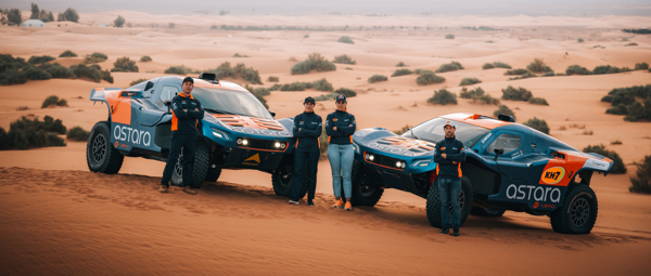 astara-team presentatie voor Dakar 2024, onder leiding van Laia Sanz en Patricia Pita