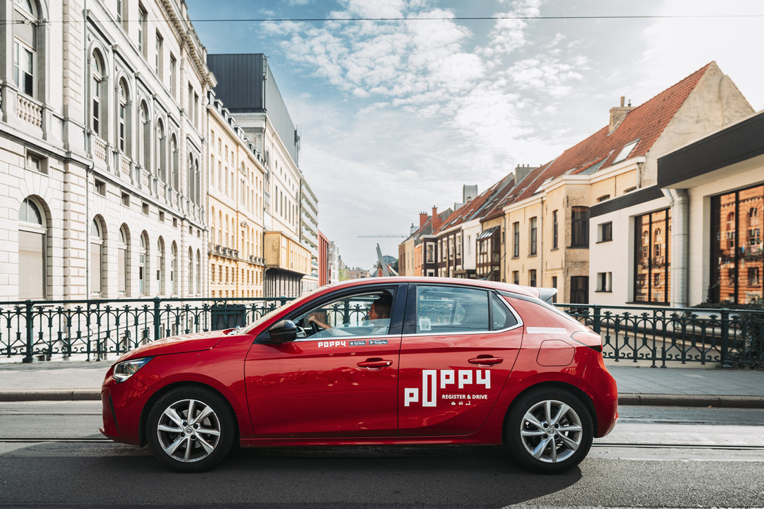 Poppy Mobility, la start-up de mobilité partagée de D’Ieteren Automotive, double sa flotte à Gand pour répondre à la demande croissante.