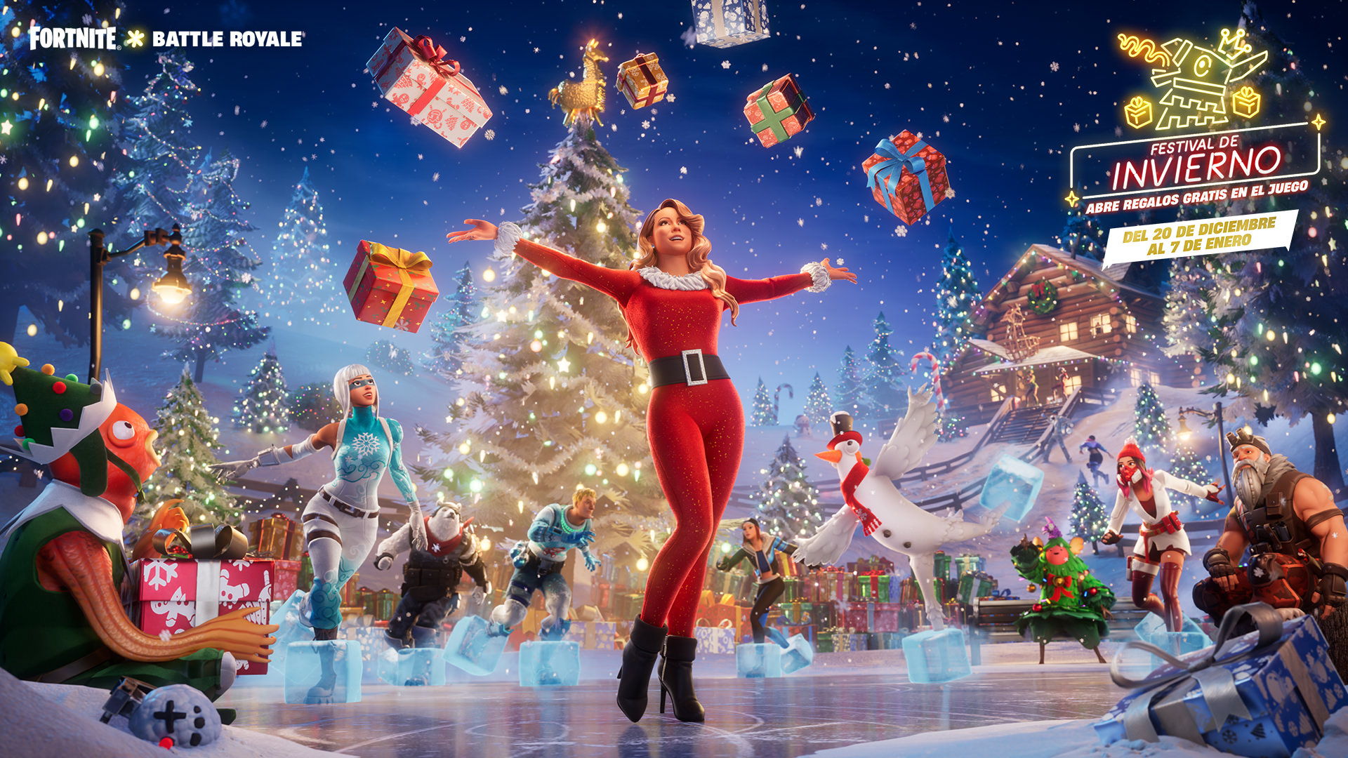 ¡Mariah Carey inaugura el Festival de invierno de 2024 en el Battle Royale de Fortnite!