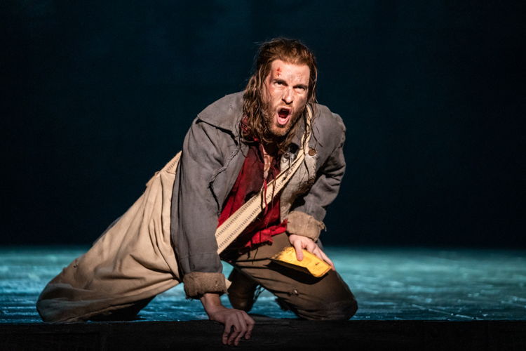 Nick Cartell as Jean Valjean in Les Misérables. Photo by Matthew Murphy and Evan Zimmerman for Murphymade