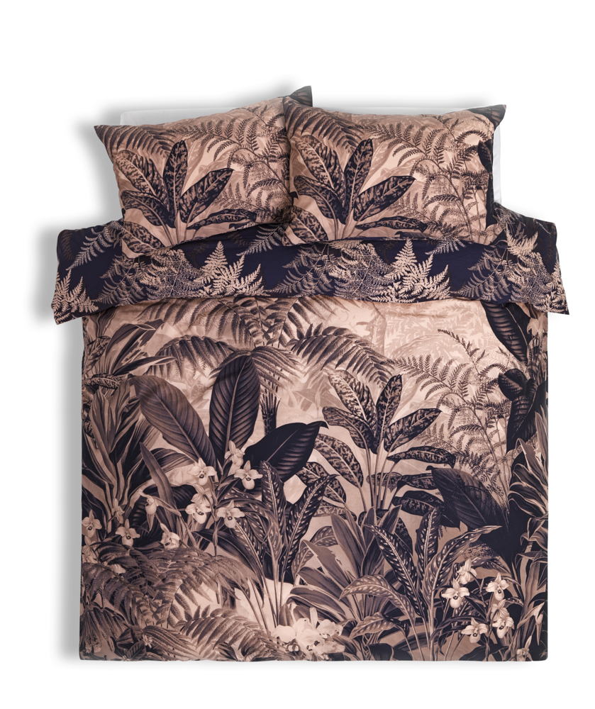 Habitat Curiosity Blush Tropical Printed Bed Set Double