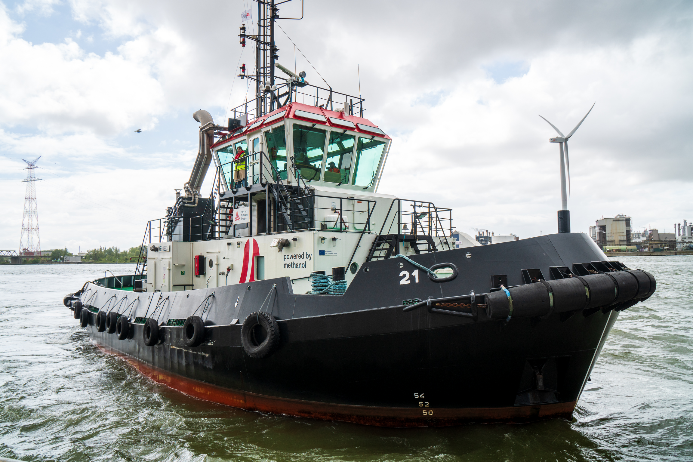 Port of Antwerp-Bruges lanceert ’s werelds eerste sleepboot op methanol 