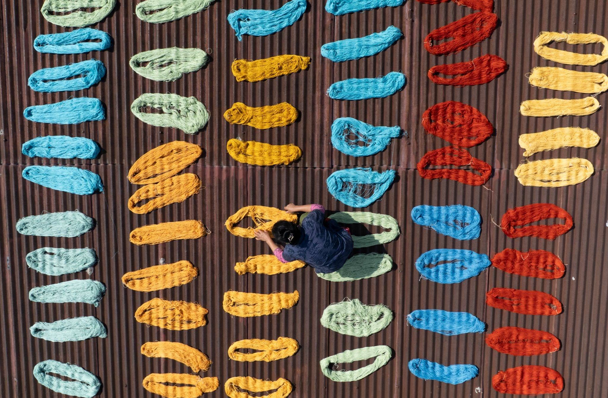 Zoometry Collection | Yarn drying in Nepal © Creative Matters, Narendra Shrestha photography