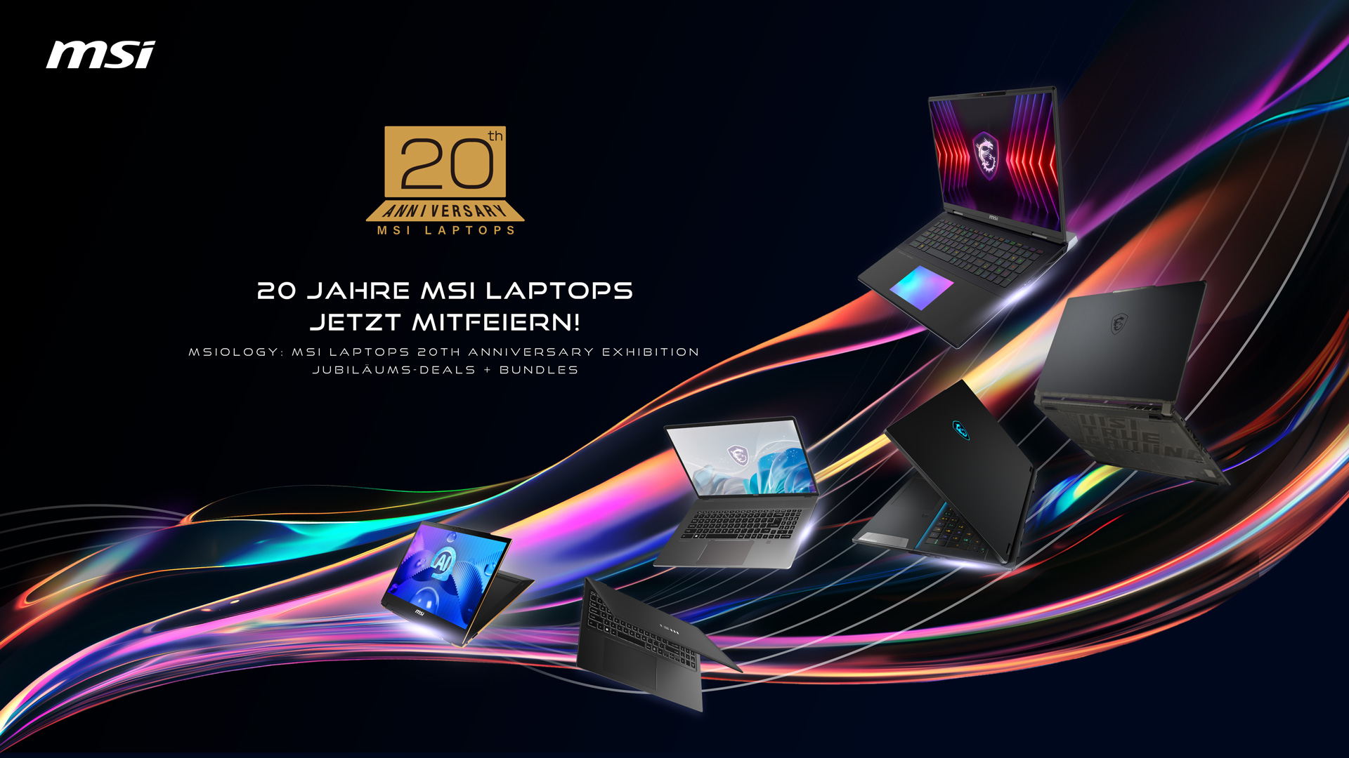 MSI Laptops feiern 20. Geburtstag