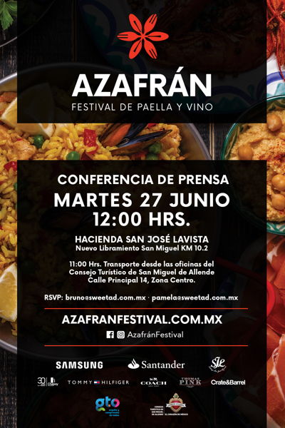 INVITACIÓN: Azafrán festival gastronómico