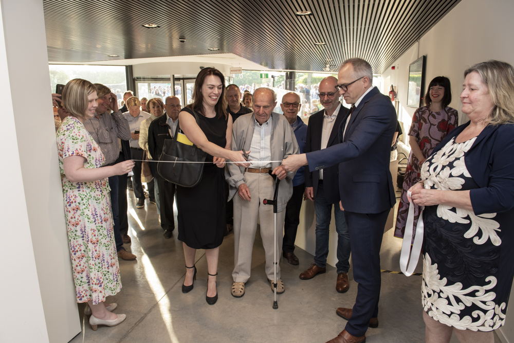 Minister Matthias Diependaele en gedeputeerde An Vervliet openen de expo.