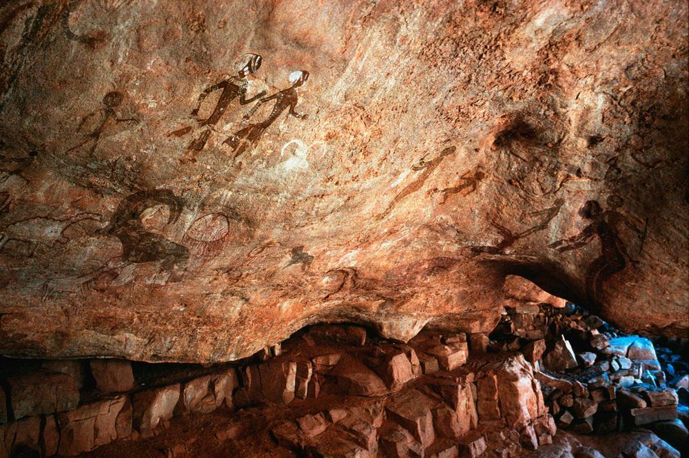 Peintures rupestres de Tassili-N’Ajjer en Algérie © ​ akg-images