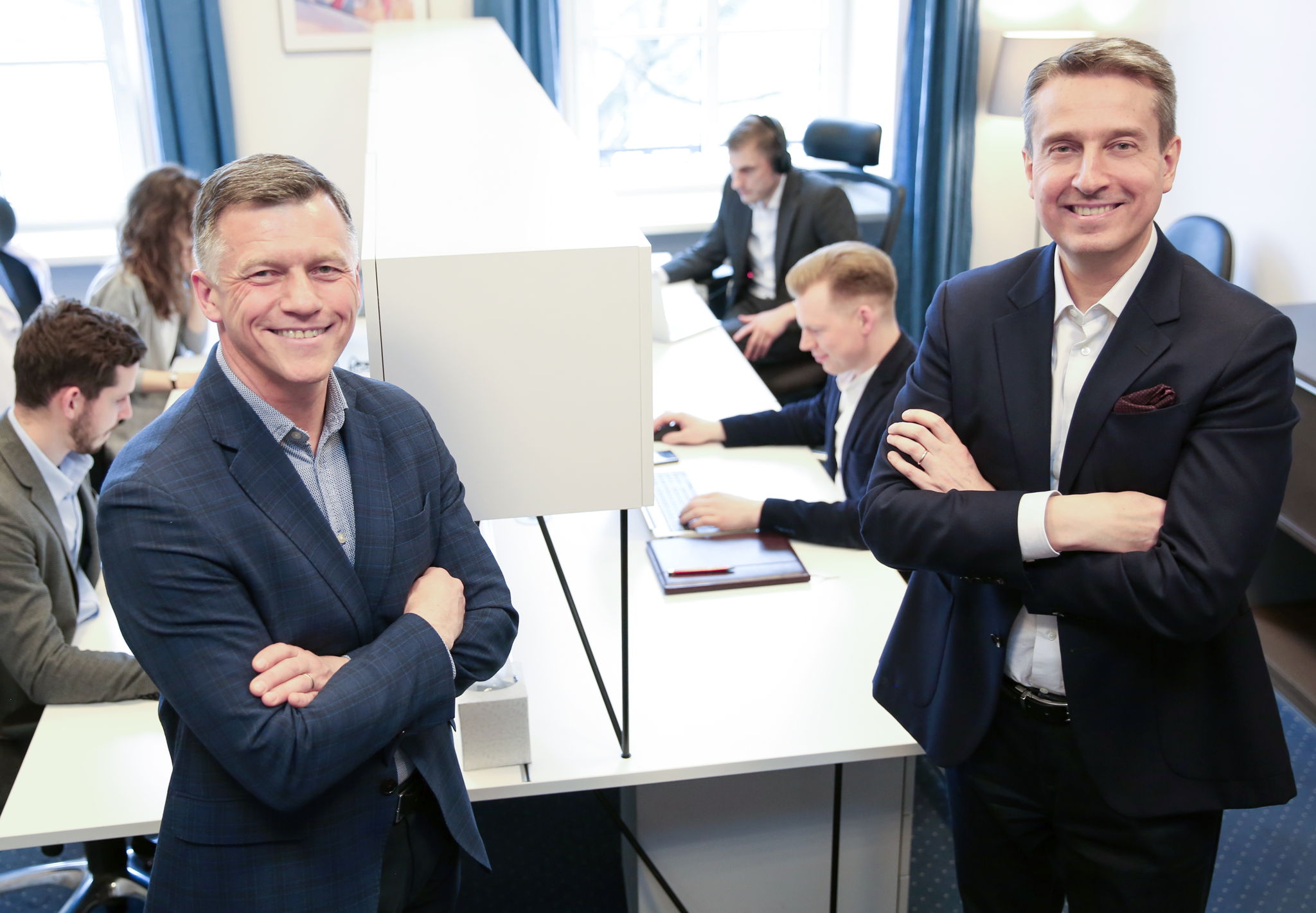 Divaks CEO Kęstutis Lipnickas (left) and Chairman Audrius Grušnis