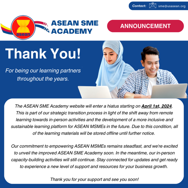 The Future of the ASEAN SME Academy Website
