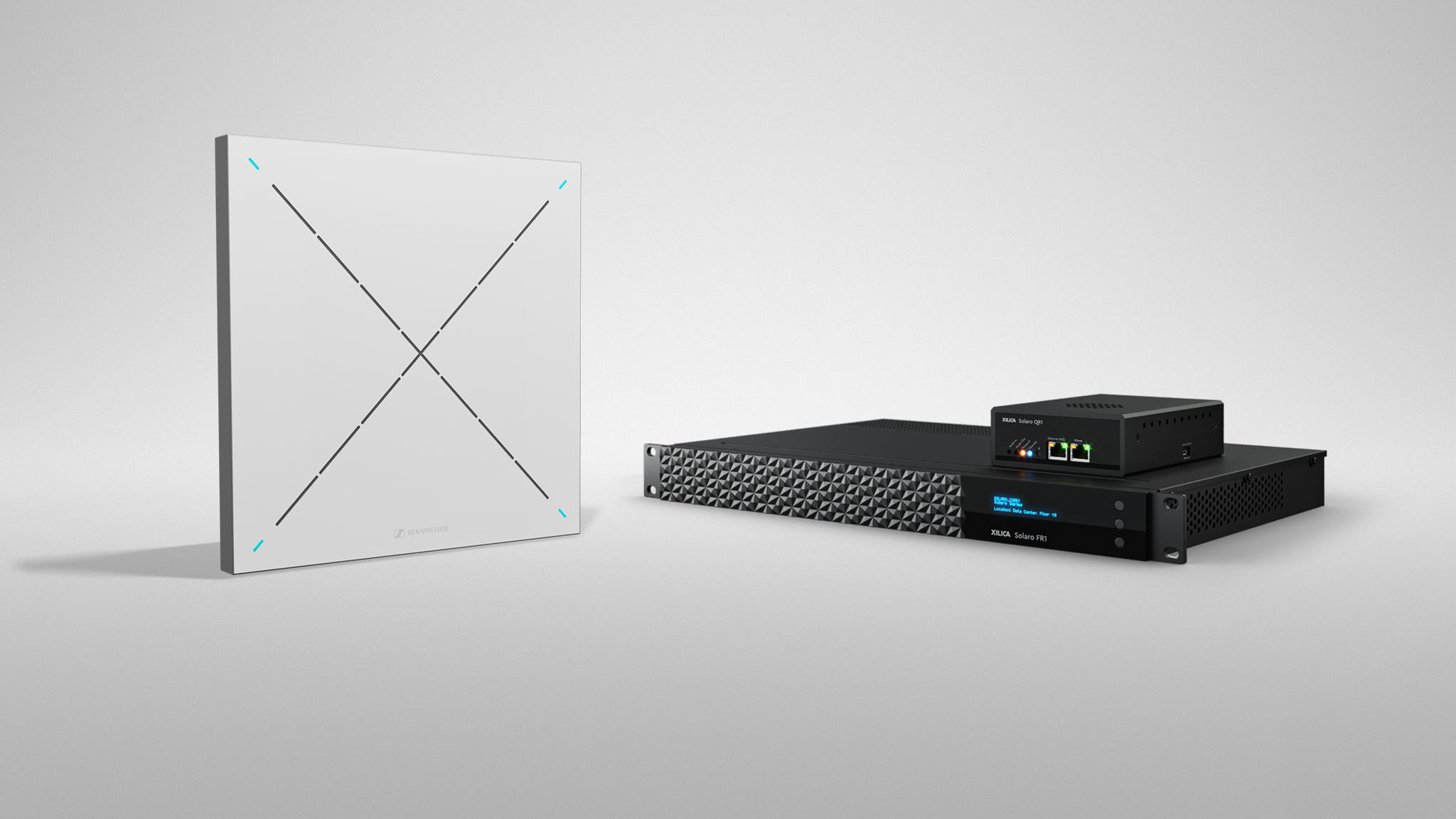The Xilica-Sennheiser solution pairs the Sennheiser TeamConnect Ceiling 2 beamforming microphone array with Xilica’s ecosystem of DSP, user interfaces and network endpoints The Xilica-Sennheiser solution pairs the Sennheiser TeamConnect Ceiling 2 beamforming microphone array with Xilica’s ecosystem of DSP, user interfaces and network endpoints