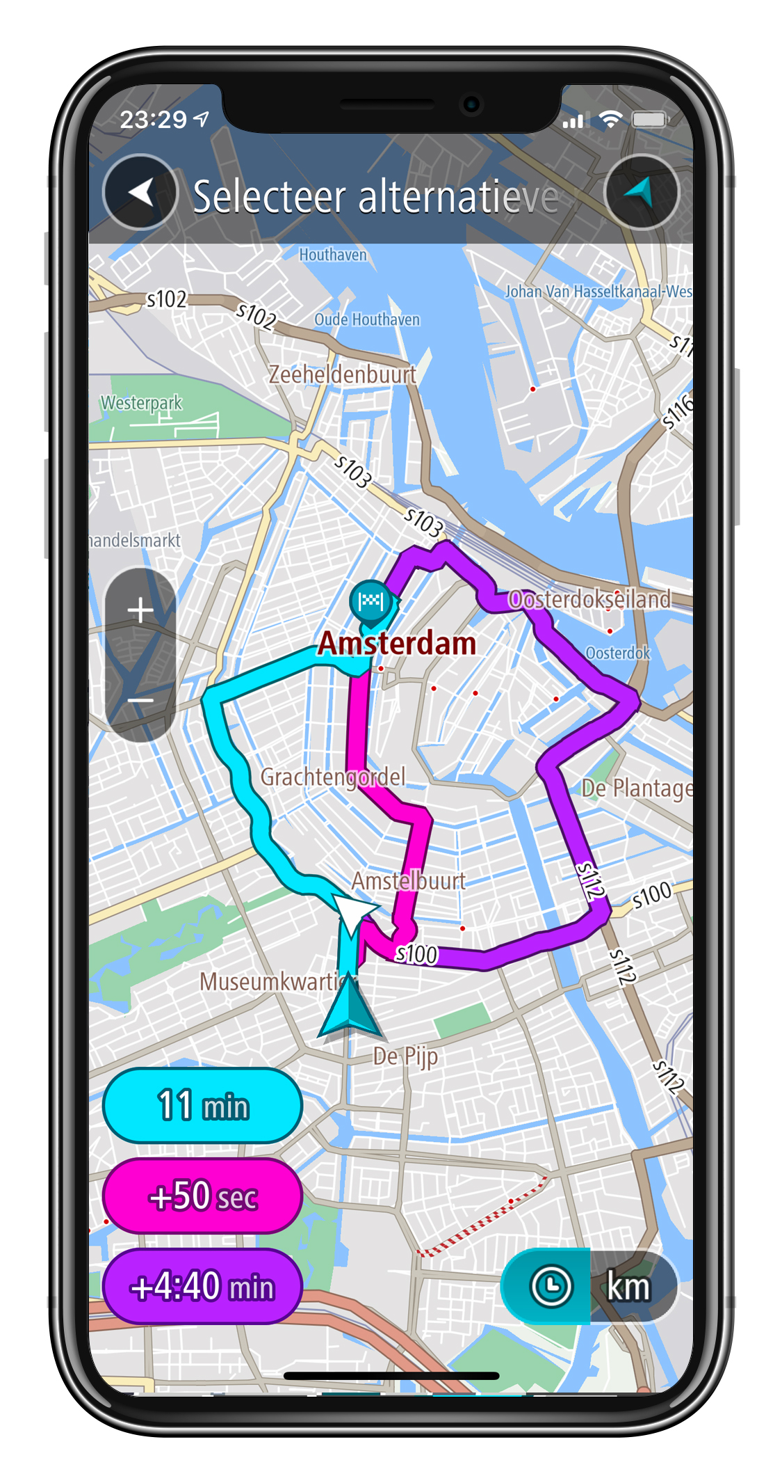 Monarch Wauw Uitgebreid Nieuwe TomTom GO Navigation App met Apple CarPlay