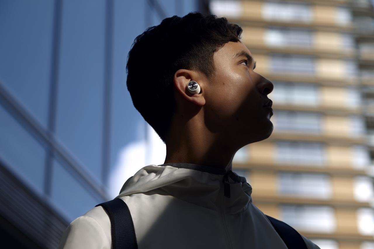 The MOMENTUM True Wireless 2 earbuds are a great choice for enjoying your favorite podcast on the go.