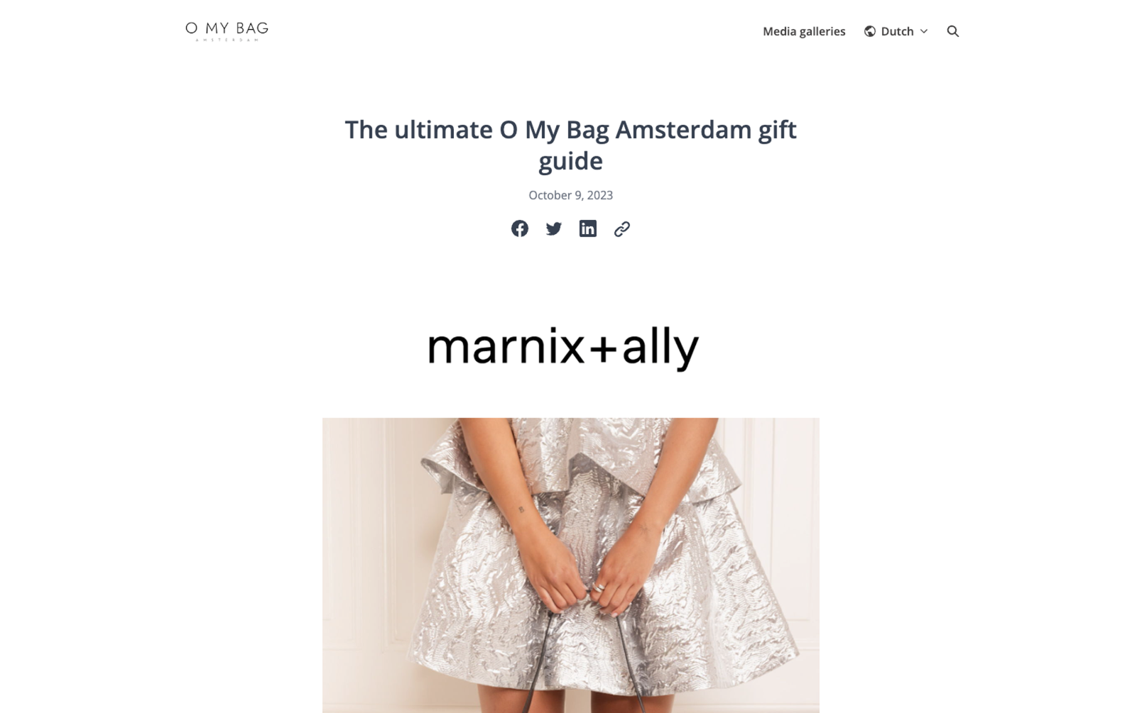 O My Bag Amsterdam gift guide
