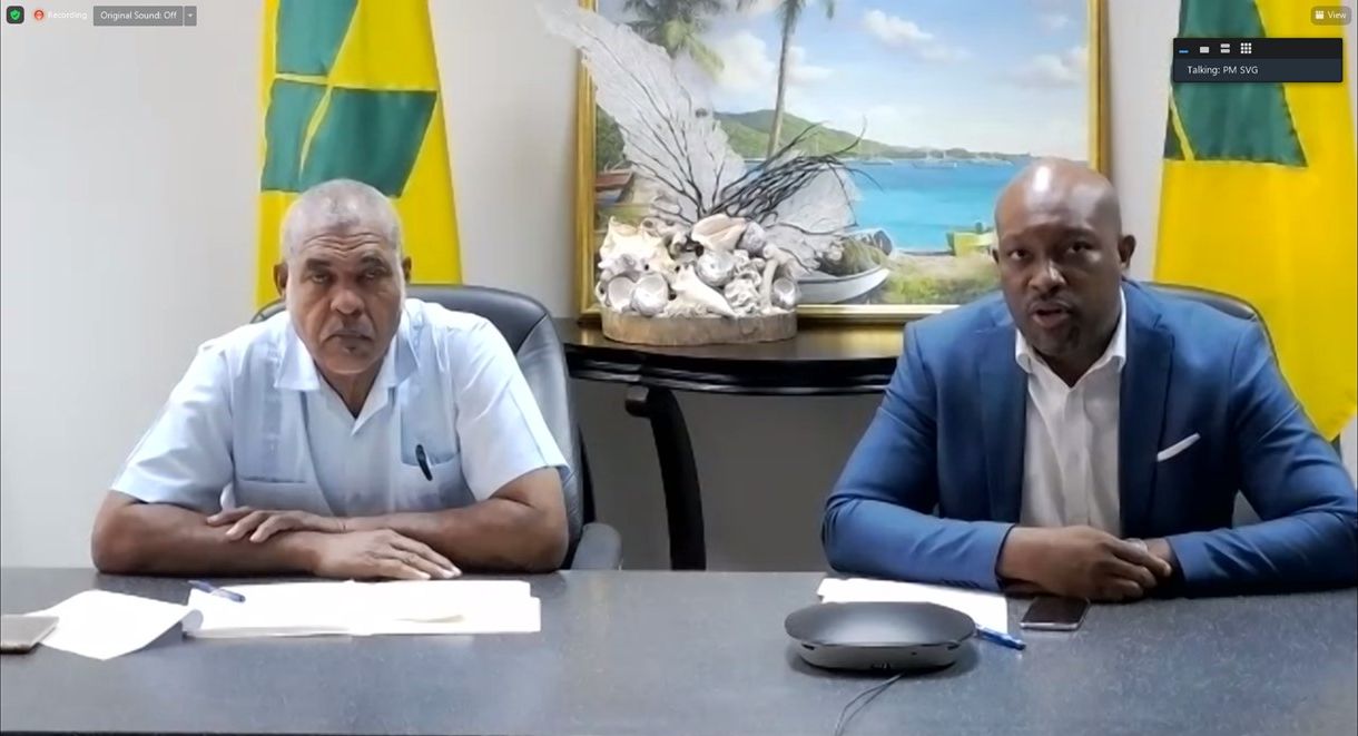 Deputy Prime Minister of Saint Vincent and the Grenadines Hon. Montgomery Daniel and Minister of Agriculture, Forestry, Fisheries, Rural Transformation and Industry Hon. Saboto Ceasar