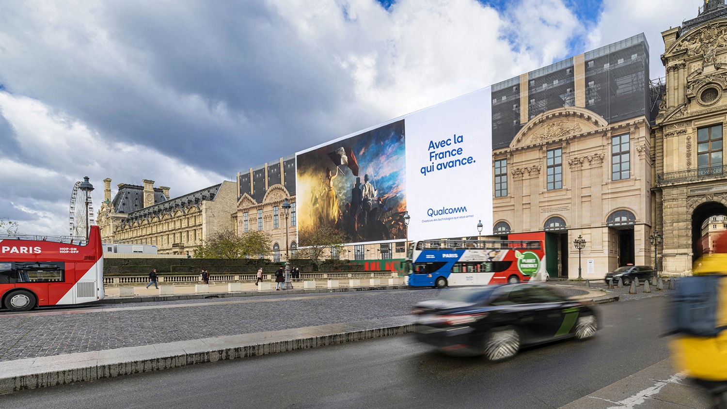 Billboard in situation Louvre