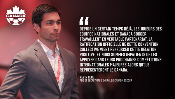 Canada Soccer et les associations des joueurs des équipes nationales…