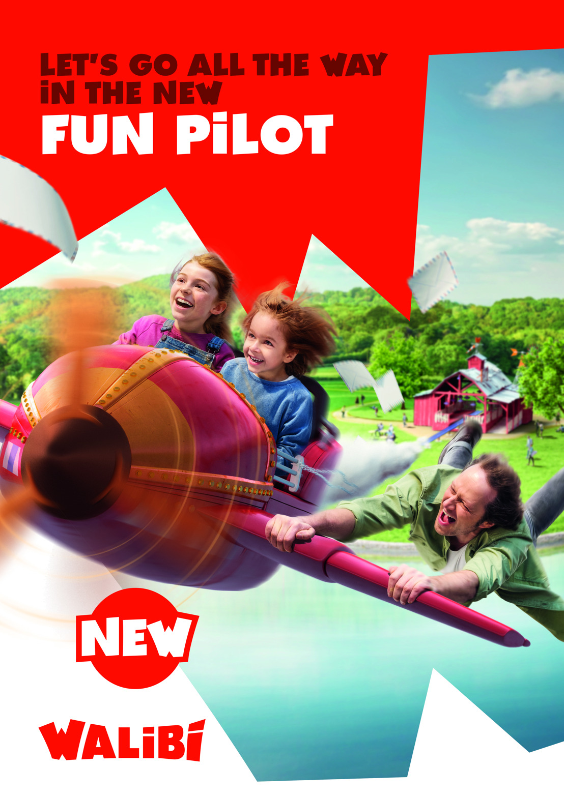 Fun Pilot is de naam van de nieuwste achtbaan in Walibi!