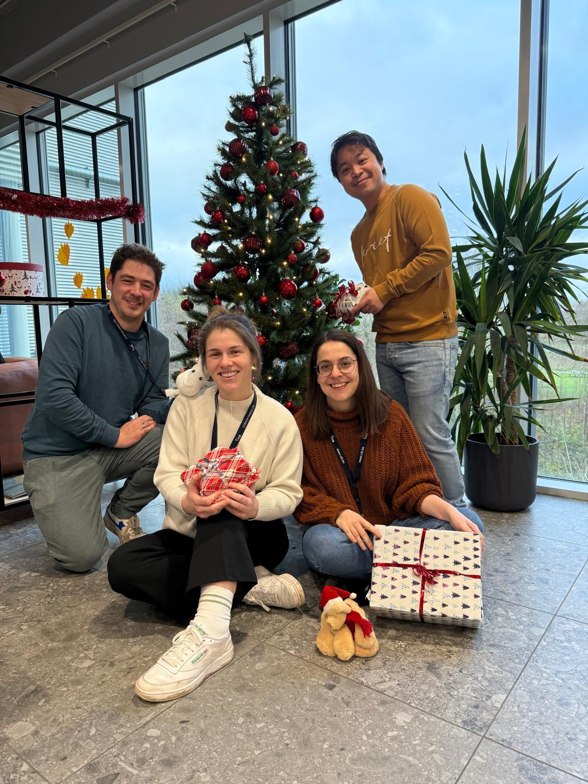 From left to right: Toon Swings, Sarah Geurs, Samantha Zaunz, and Wai Long Tam. The small but mighty Tech Watch team is expanding with a fifth member in 2025.