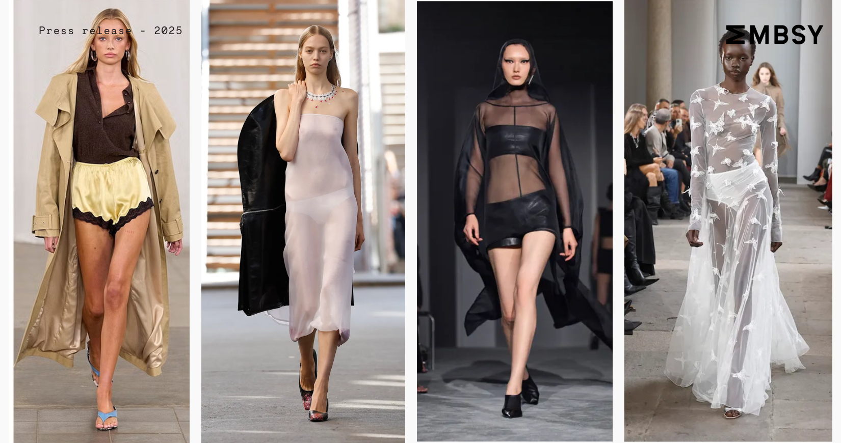 The sheer trend: lingerie made to be seen