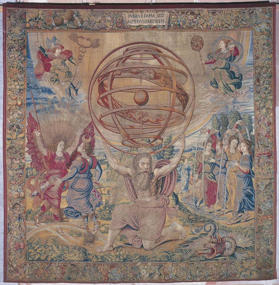 After Bernard van Orley, Atlas carrying the celestial sphere, inv. 10005824 (TA-15/2) © Colecciones Reales. Patrimonio Nacional