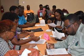 Stakeholders at the second national consultation in St. Kitts and Nevis