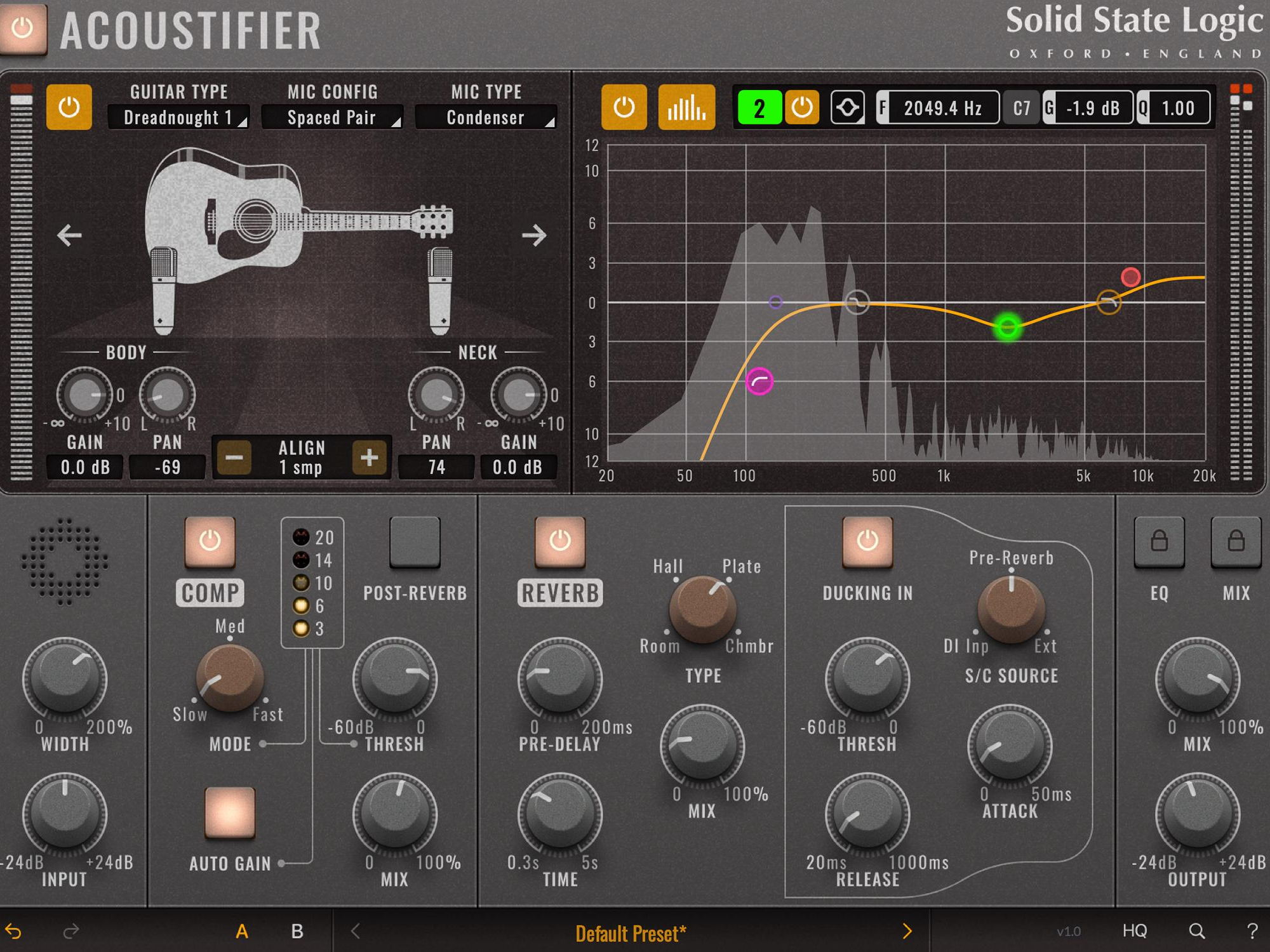 Great Acoustic Guitar Tone - Anywhere, Anytime: SSL Launches the Acoustifier Plug-In