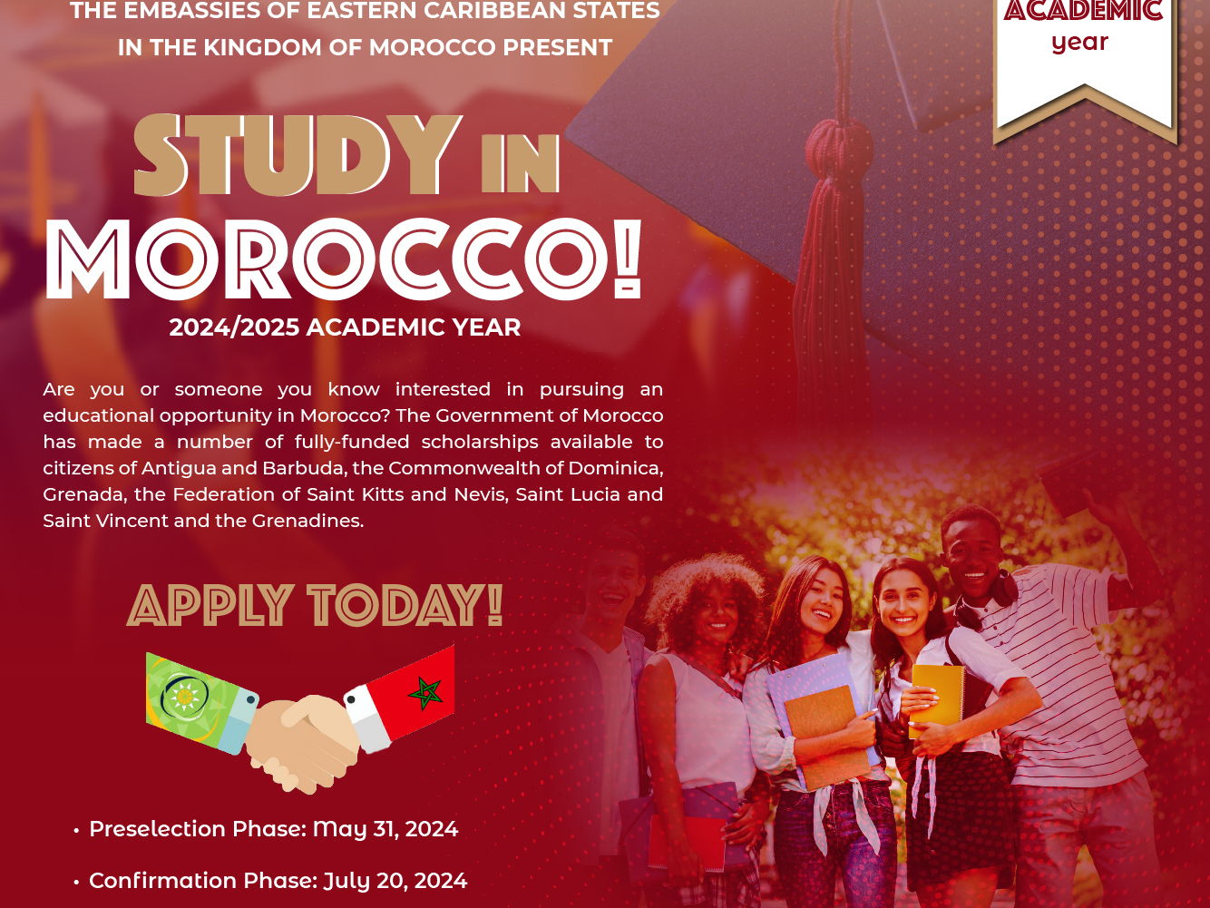 Scholarship Program of Morocco Now Open for OECS Nationals 