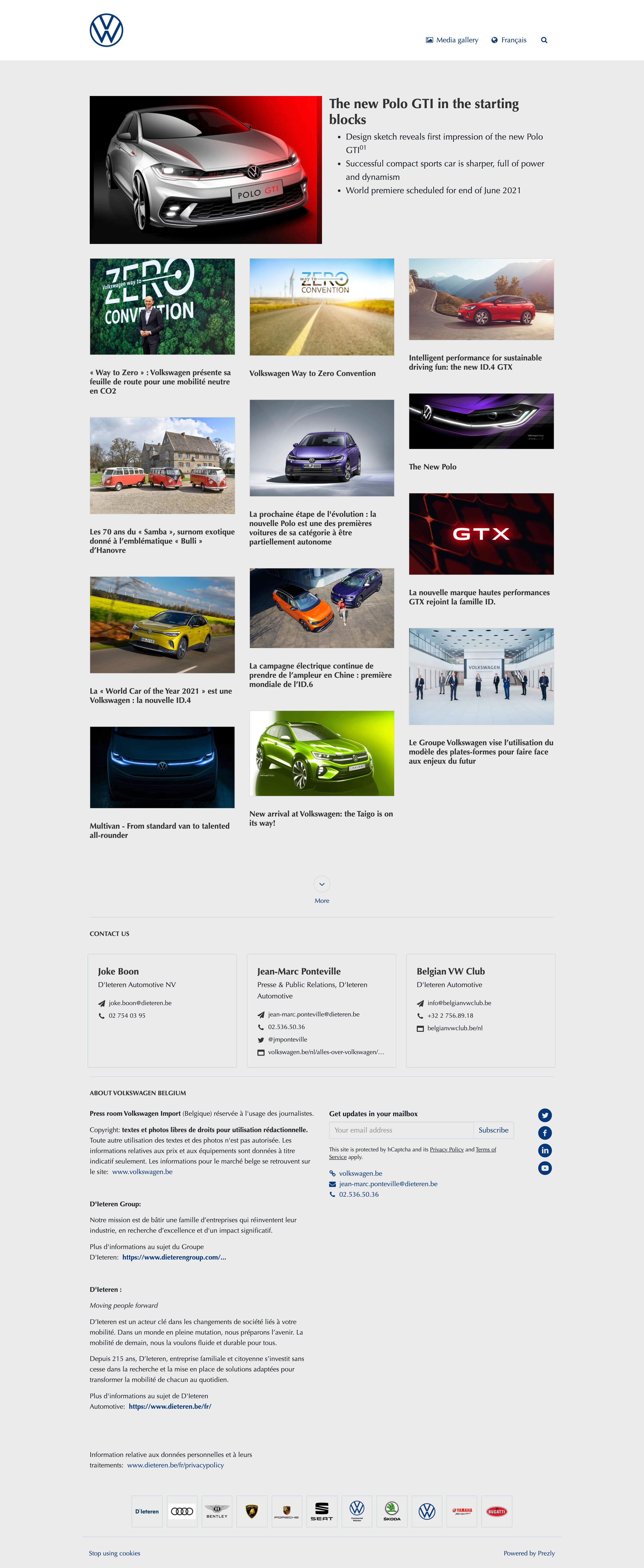 Volkswagen's news hub