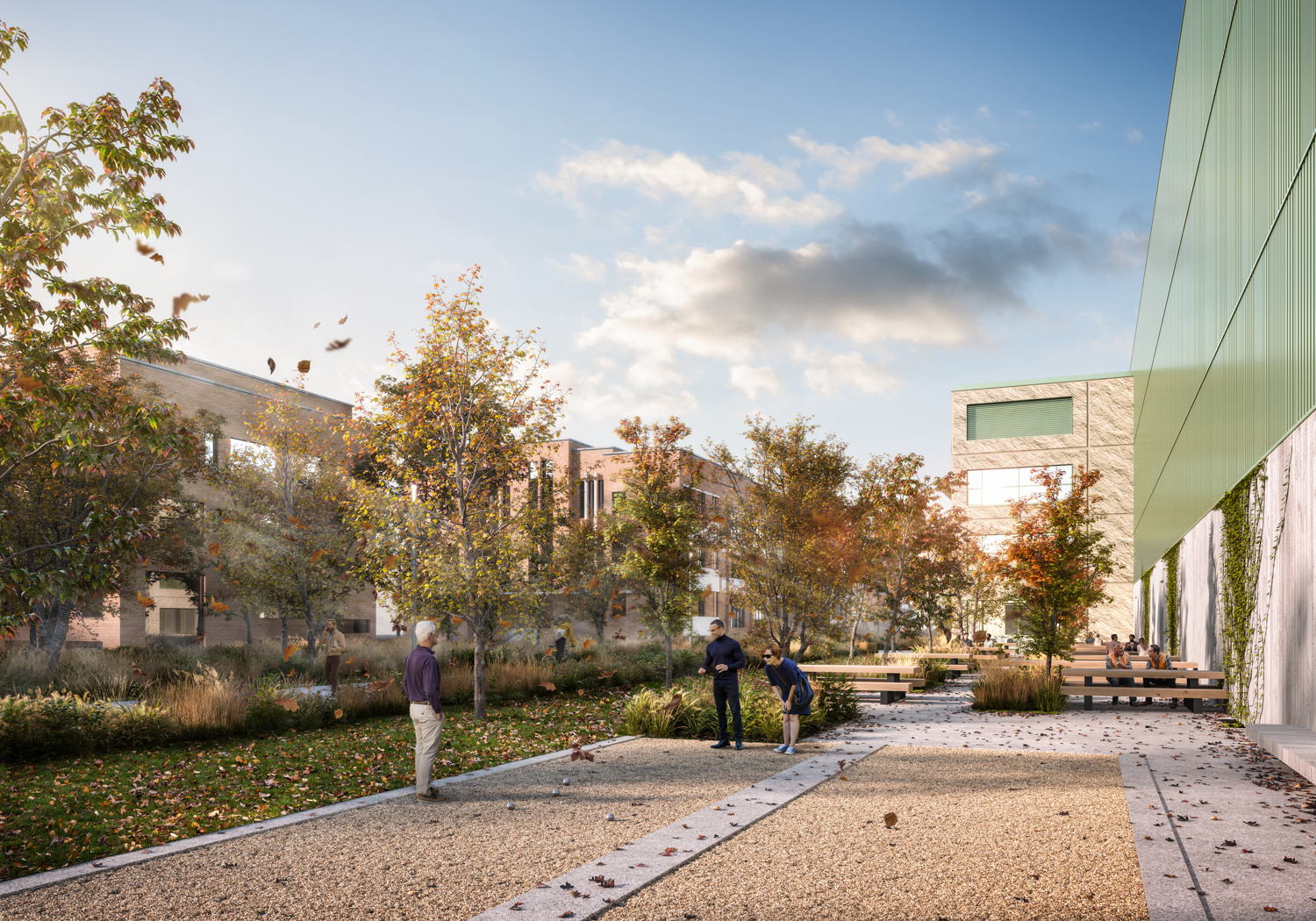 Toekomstbeeld nieuw gebouw Technische Cluster Noord ©Binst Architects
