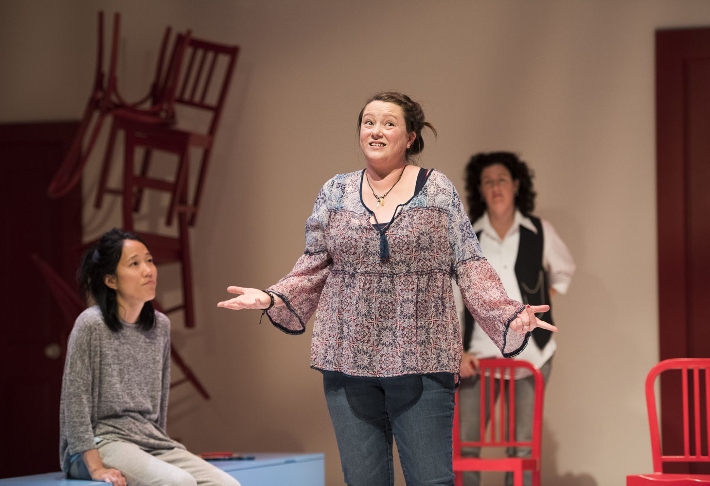 Yumi Ogawa, Jennifer Paterson, and Sarah Donald star in Mom’s the Word / Photos by Emily Cooper
