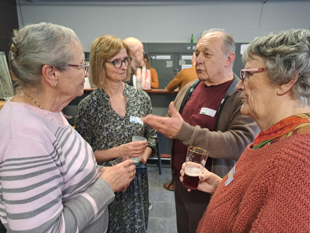 v.l.n.r.: Cécile Van Hoecke (voorzitter Leuvense Seniorenraad), Lieve Van Woensel (tijdelijke voorzitter mobiliteit), Marc Martel (voorzitter levenslang leren), Maggy Verbinnen (voorzitter communicatie & beeldvorming)