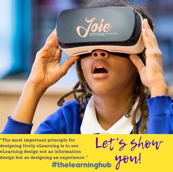 Photo of child with Virtual Reality goggles representing Joie - JUMP partner company.