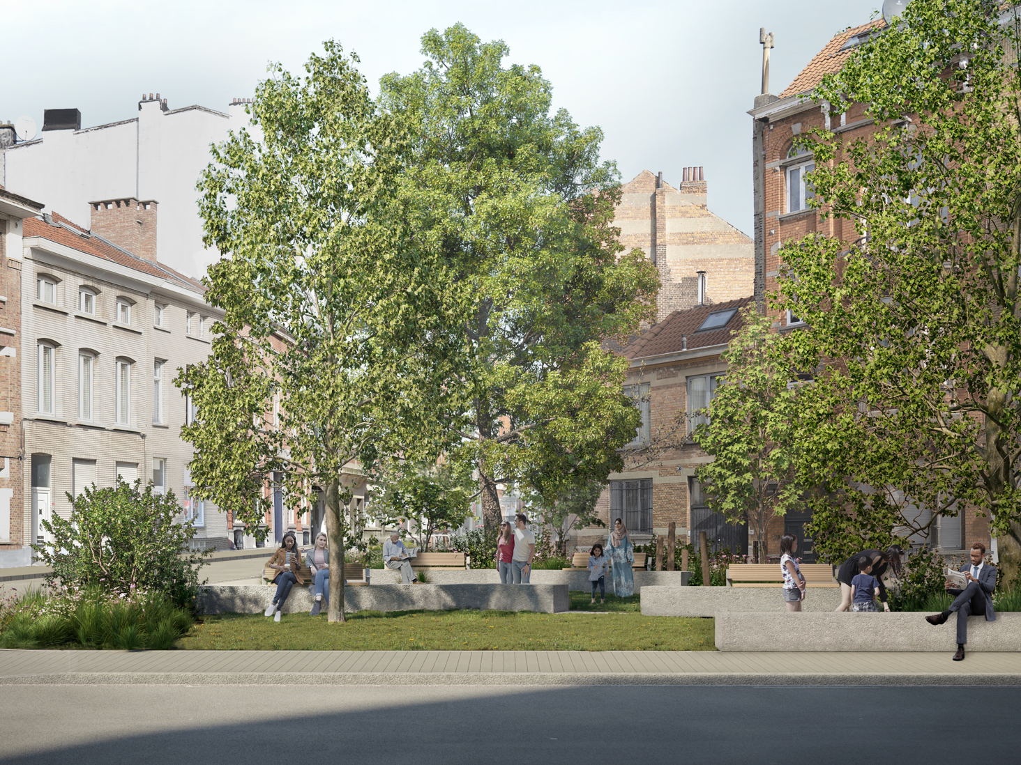 VILLE DE BRUXELLES LANCE UNE ENQUÊTE PUBLIQUE POUR UN PROJET DE VERDURISATION À LAEKEN