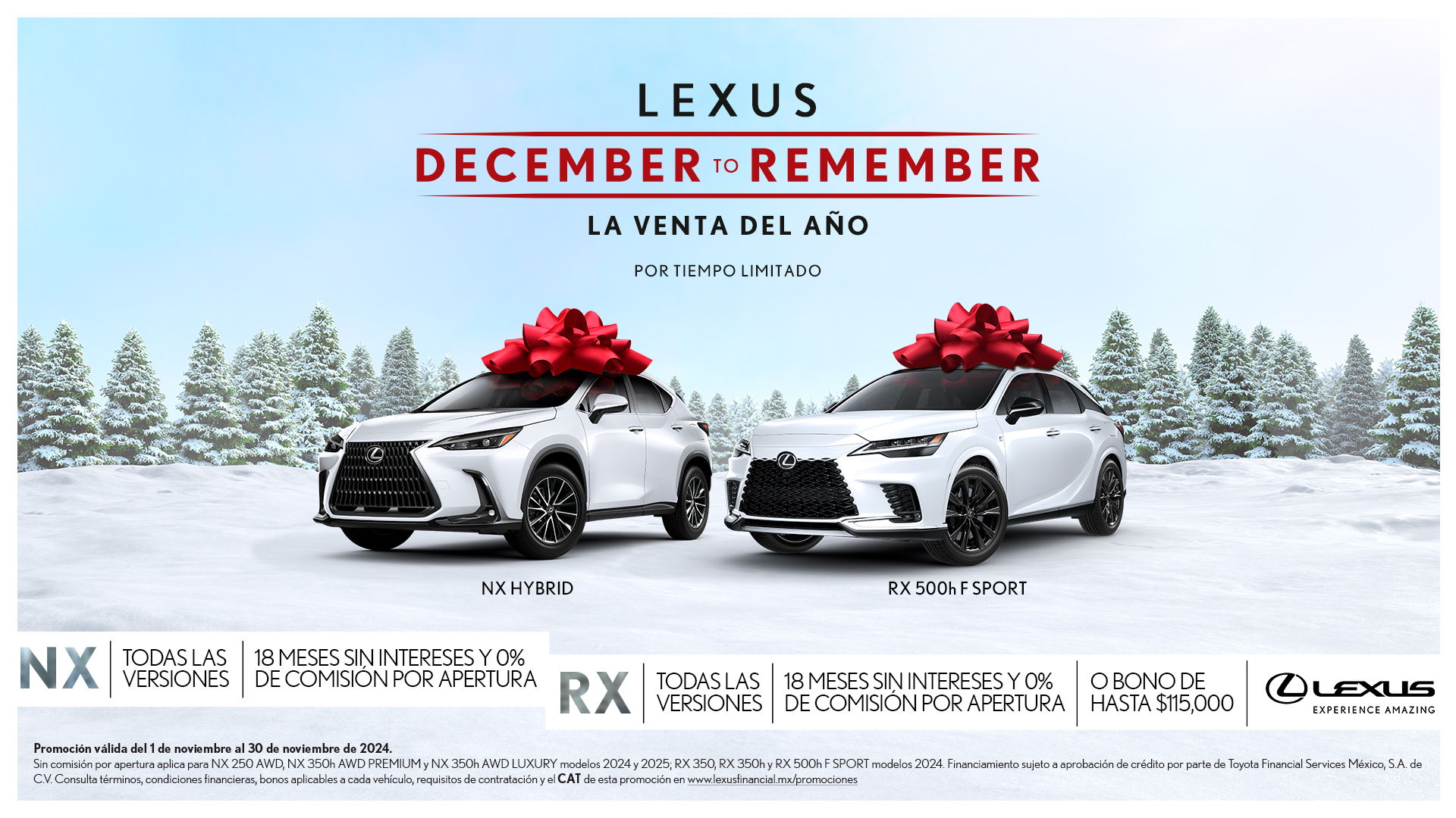 Llega la mejor temporada del año, December to Remember de Lexus México