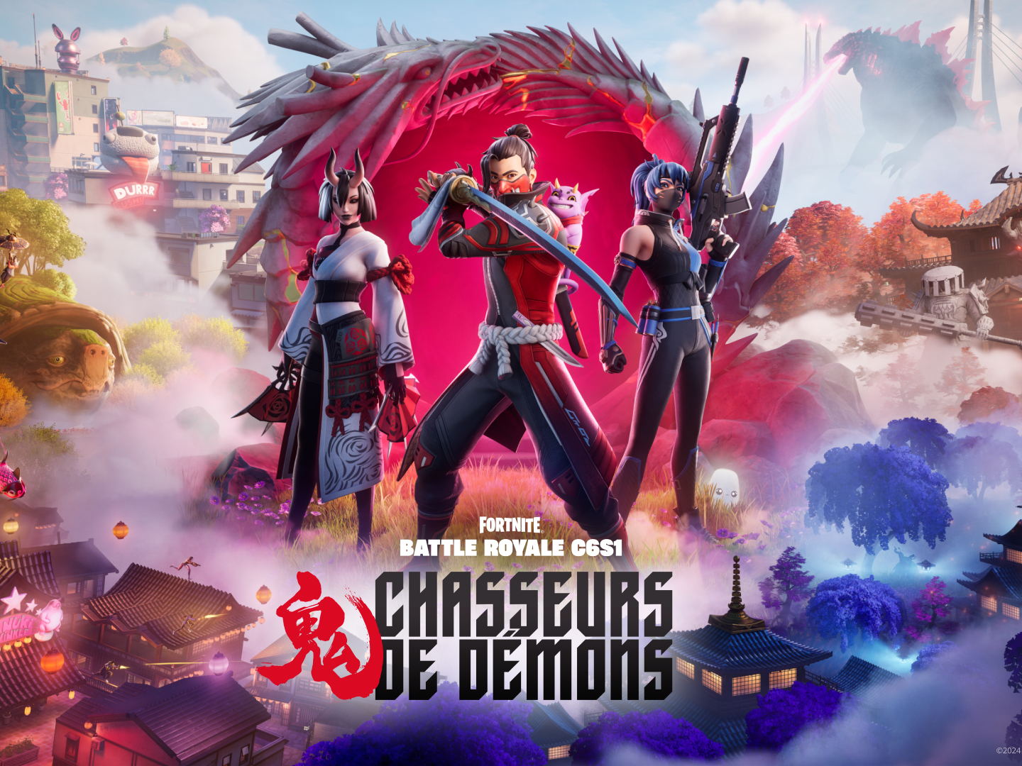 Repoussez les démons en tant que Ronin dans Fortnite Battle Royale Chapitre 6 - Saison 1 : 鬼 Chasseurs de démons 