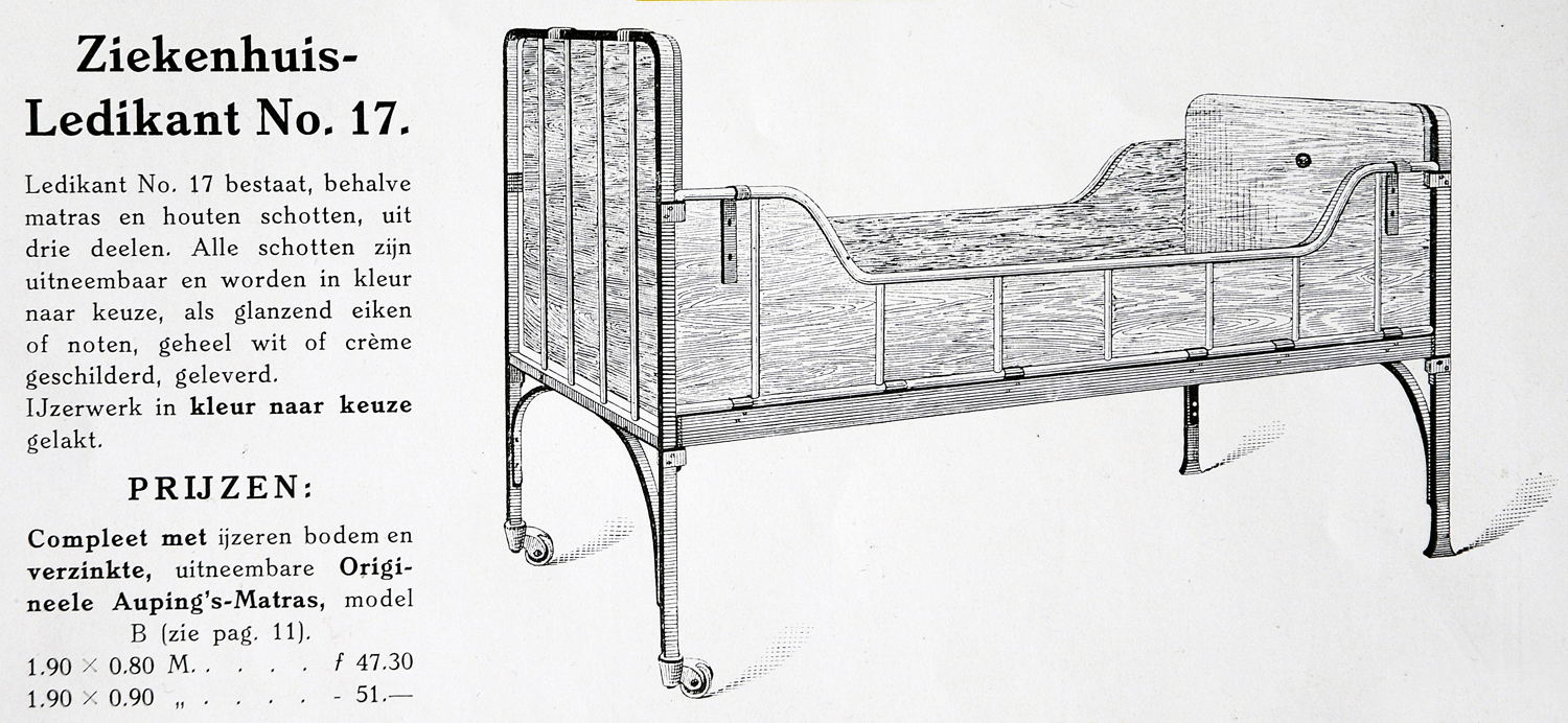 1890 - Ziekenhuisledikant / lit d'hôpital