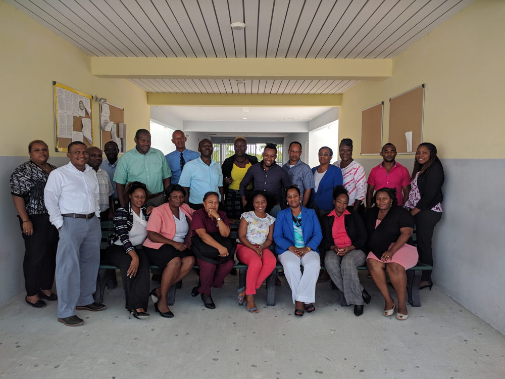 Educators and the CXC NotesMaster implementation team in the Turks and Caicos Islands.