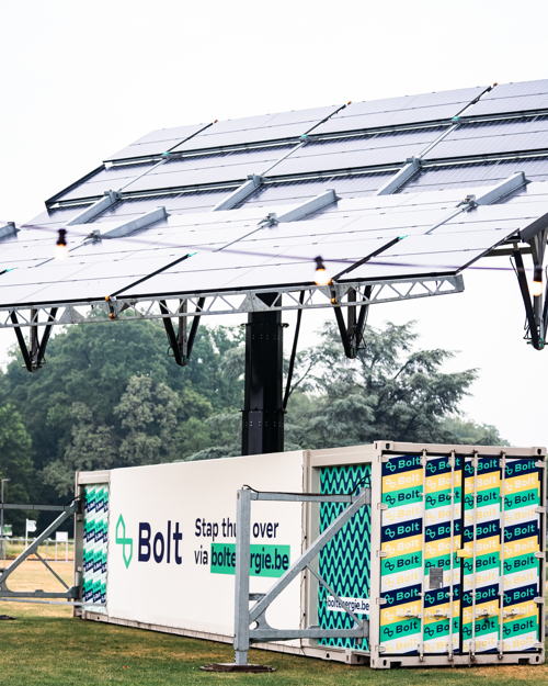 Bolt's mobiele zonne-installatie ©Zuiderbad