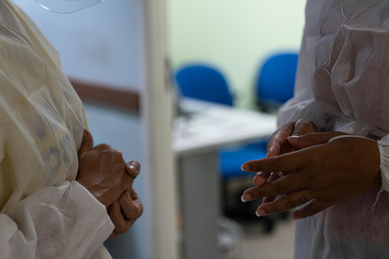 Health workers at a hospital in Manuas, Brazil, on 11 February 2021. Credit Mariana Abdalla/MSF