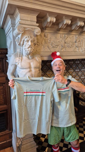 Geert Beullens met Reuzenloop T-shirts