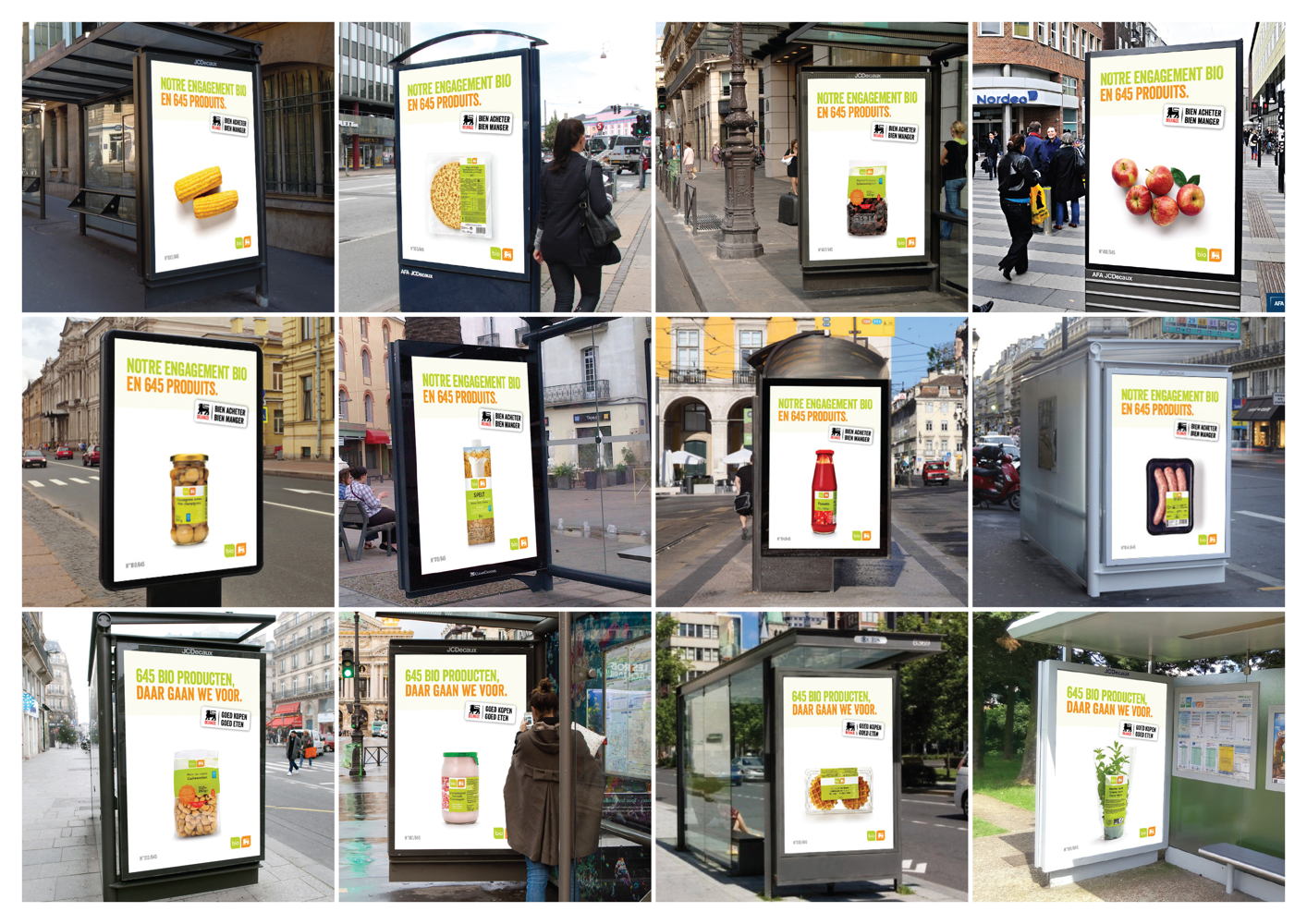 Abribus BIO Delhaize