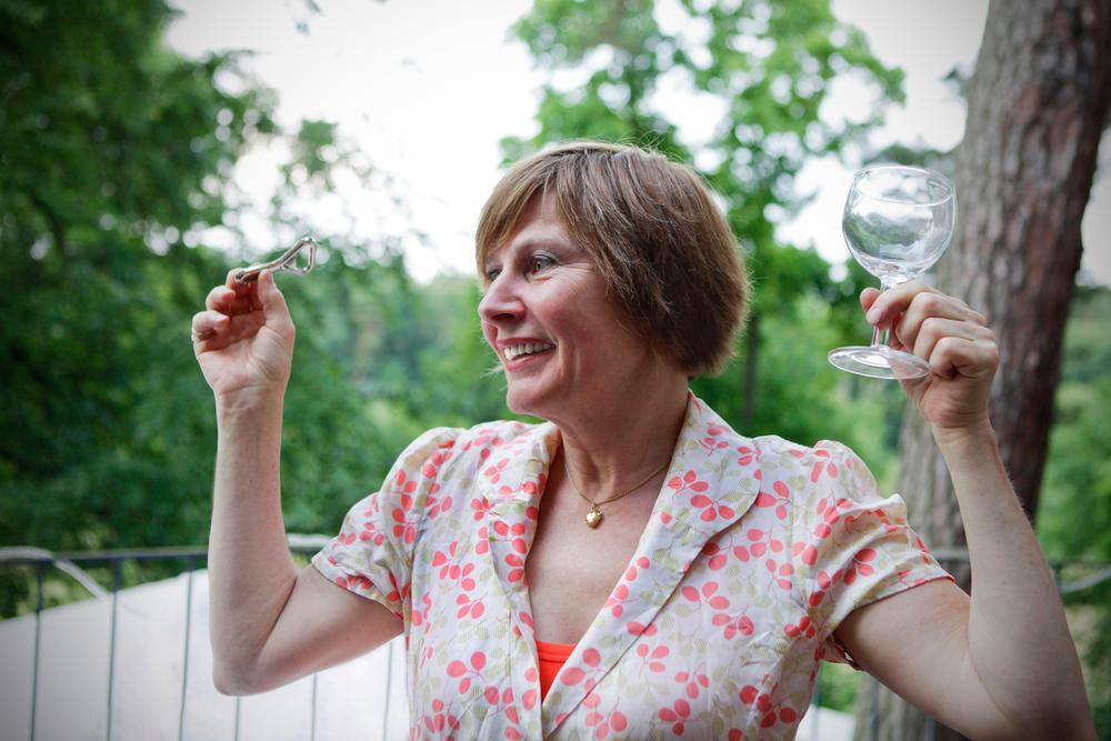 Kathrin Göpel en 2010 lors d'une garden party organisée par AKG Berlin
