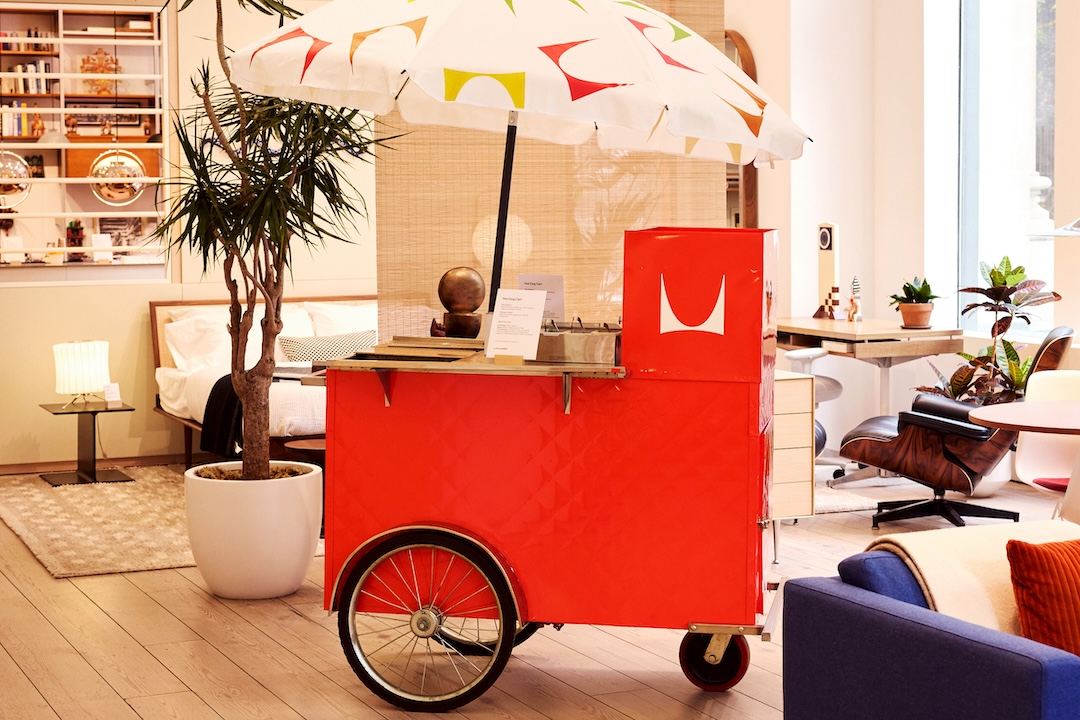 Herman Miller "Picnic on Park" Hot Dog Cart; Photo Courtesy of Herman Miller Herman Miller "Picnic on Park" Hot Dog Cart; Photo Courtesy of Herman Miller