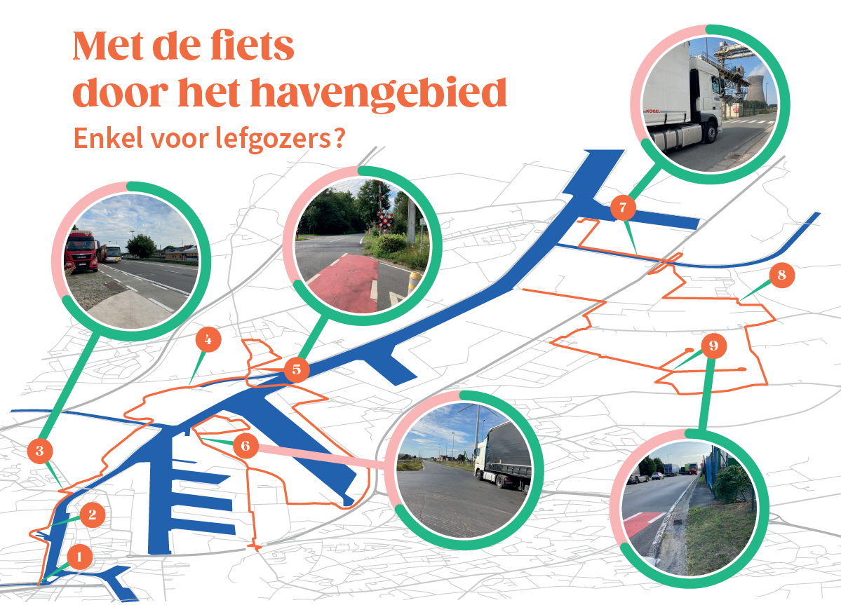 Met de fiets door het havengebied