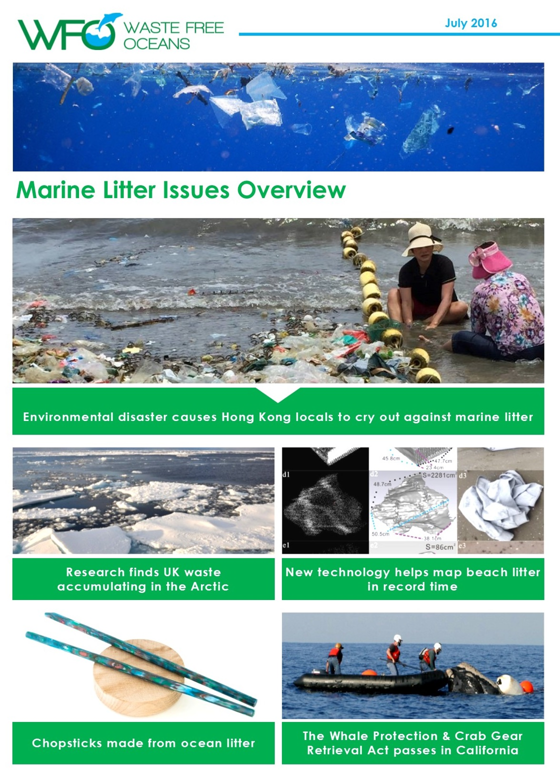 WFO Marine Litter Issues Overview - July 2016