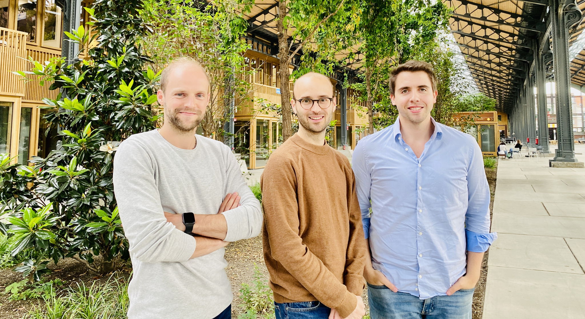 De oprichters van Smooved. vlnr: Laurens Vanpoucke, Ignace Buelens, Nathan Coox