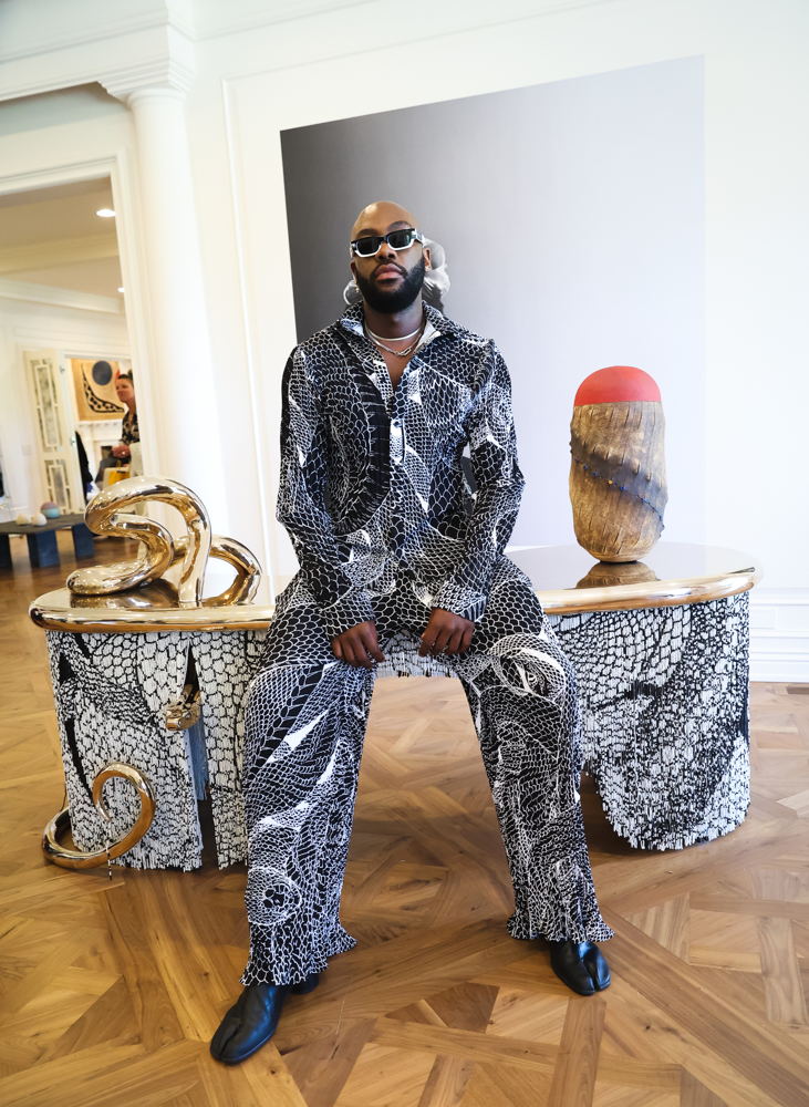 Rich Mnisi (fashion designer) at DESIGN MIAMI.LA 2024 © BFA for Design Miami