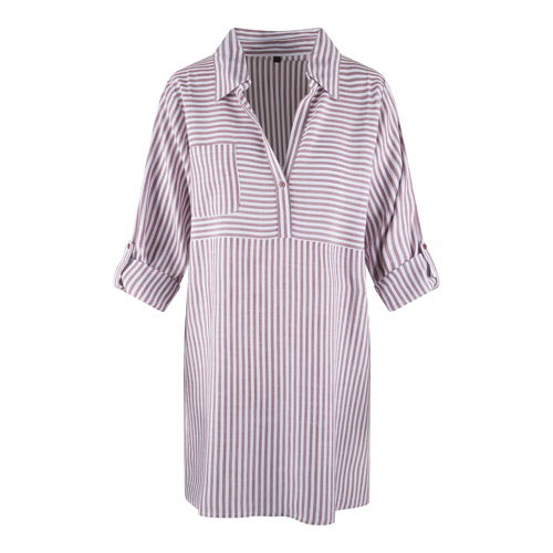 LingaDore_SS25_7919PD_Tunic_SoftBordeauxStripe_EUR49.95